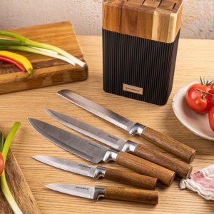 Set cutite cu suport 6 piese Klausberg KB-7981 - Img 6