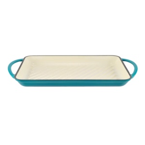 Tava grill fonta emaila 33x21.5x3.2 Turqoise Perfect Home 17818
