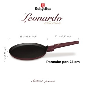 Tigaie clatite 25 cm Leonardo Berlinger Haus BH 8025, antiaderenta - Img 4