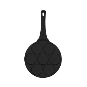 Tigaie cu 7 forme pentru clatite 26 cm Black Rose Berlinger Haus BH 7793, strat antiaderent, neagra
