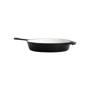Tigaie fonta emailata Andreas, Homla, 26 cm, bej-negru 777578