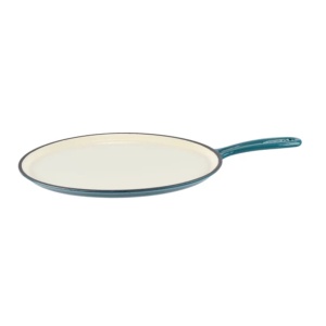 Tigaie fonta emailata pentru clatite 28 cm Turqoise Perfect Home 17821