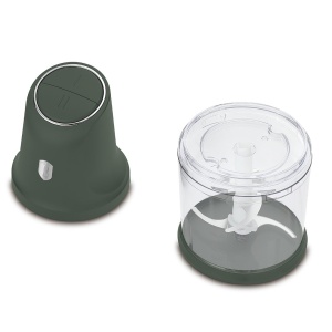 Tocător electric 2 în 1, 300 W, bol 1 L – Berlinger Haus Green Matte BH 9889, verde mat, 4 lame inox, 2 viteze - Img 4
