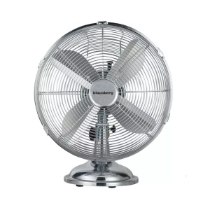 Ventilator metalic pentru birou 30 cm Klausberg KB7537, argintiu - Img 1