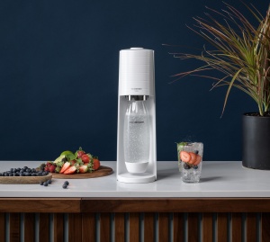 Aparat preparare bauturi carbogazoase, sifon , cu butelie CO2 inclusa, Terra White Sodastream 1012811400, alb - Img 5