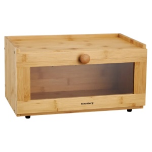 Cutie pentru pâine din bambus cu front acrilic, 35.5×24×18 cm, Klausberg KB-7923