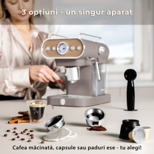 Espressor 3 in 1 Taupe Nordic Berlinger Haus BH/9856 - Img 5