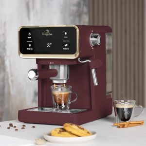 Espressor digital 3 in 1 Leonardo Berlinger Haus BH 9848, visiniu mat - Img 4