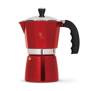 Expresor cafea 9 cesti Burgundy Metalic Line Berlinger Haus BH 8583, 450 ml, rosu
