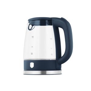 Fierbător de apă din sticlă 1,7 L, iluminare LED – Berlinger Haus Deep Sea BH 9813, albastru mat, bază rotativă 360° - Img 5