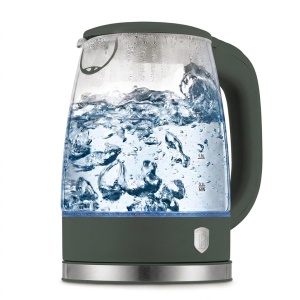 Fierbător de apă din sticlă 1,7 L, iluminare LED – Berlinger Haus Green Matte BH 9812, verde mat, bază rotativă 360° - Img 3