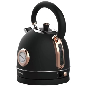 Fierbator de apa model rustic 1.8 l Klausberg KB7905 negru-auriu - Img 2
