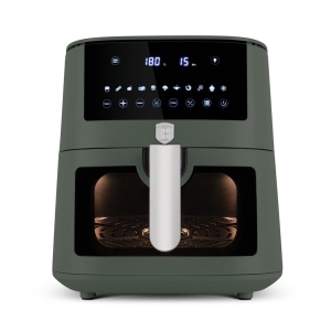 Friteuză cu aer cald 8 L, 1650 W, 11 programe – Berlinger Haus Green Matte BH 9710, verde mat, timer 60 de minute