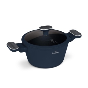 Oală antiaderentă cu capac Berlinger Haus Deep Sea BH 8376, 20 cm