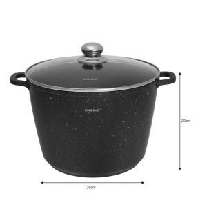 Oala cu capac 28 CM 10L Kinghoff KH1599
