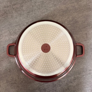 Oala mare marmorata 13,5 L, 36 cm, cu capac de sticla, antiaderenta, pentru zacusca, bulion, gemuri si compoturi, inductie, Bachmayer BM 7753-36 - Img 6