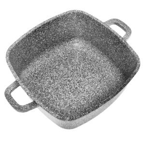 Oală pătrată cu capac 22 × 22 cm, 3,7 L – Klausberg KB-7529, capac de sticlă, compatibilă inducție - Img 5
