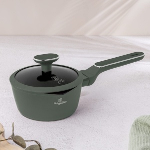 Oală pentru sos cu capac 16 cm – Berlinger Haus Green Matte BH 8155, verde mat, antiaderentă titan, compatibilă inducție - Img 7