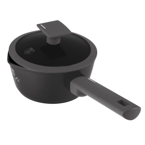 Oala sos cu capac 16 cm 1,2L Anthracite Berlinger Haus BH 8118, strat antiaderent, gri