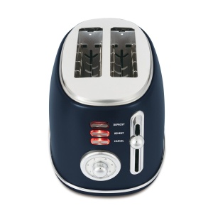 Prăjitor de pâine cu fante extra-late, 850 W, 6 niveluri – Berlinger Haus Deep Sea BH 9765, design rustic, albastru mat - Img 10