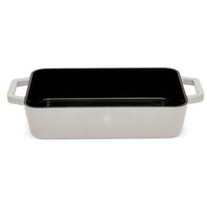 RESIGILAT - Tava fonta emailata cu mânere 30 cm, 3L Sahara Berlinger Haus BH 6529 crem - Img 7
