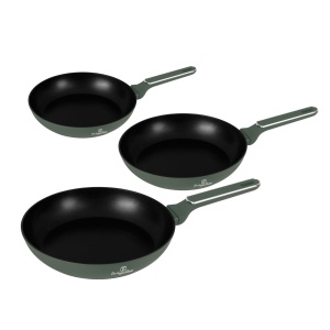 Set 3 tigai Green Matte Berlinger Haus BH 8206, antiaderente, verzi