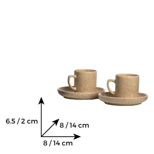 Set cani ceai/capucino 12 piese Villarte Tetris TRC S814 - Img 2