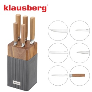 Set cutite cu suport 6 piese Klausberg KB-7983 - Img 6
