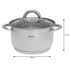 Set de oale, 6 piese, din oțel inoxidabil Kinghoff KH-4447 - Img 4