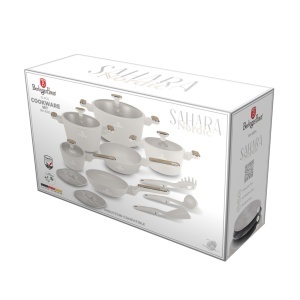 Set oale 15 piese manere insertie lemn Sahara Nordic Berlinger Haus BH 8325 - Img 2