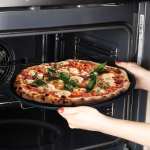 Tavă pentru pizza 36 cm, antiaderentă – Berlinger Haus Deep Sea BH 8700, albastru mat, oțel carbon - Img 4