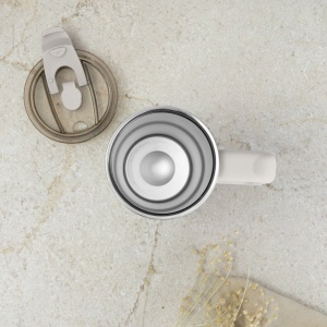 Termos 1L Sahara Collection BH 8831P, cu maner si pai, crem mat - Img 6