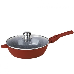 Tigaie Adanca Aluminiu+Capac 26x7 Cm, Calabria, Cooking By Heinner HR-JLG-26T