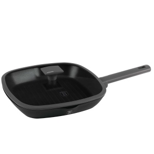 Tigaie Grill cu capac, 28 cm-Anthracite Collection Berlinger Haus BH 8127