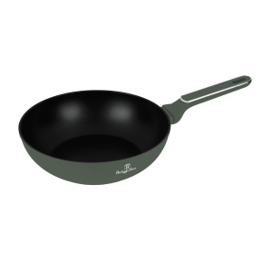 Tigaie wok cu capac, antiaderenta cu titan 28 cm Green Matte Collection Berlinger Haus BH 8159 - Img 4
