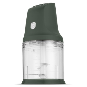 Tocător electric 2 în 1, 300 W, bol 1 L – Berlinger Haus Green Matte BH 9889, verde mat, 4 lame inox, 2 viteze