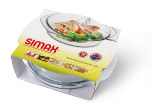 Vas rotund cu capac yena Simax 3,5 L - 6226/6236