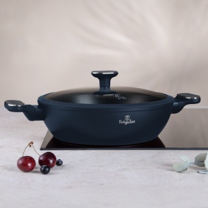 Cratiță cu capac 28 cm Berlinger Haus BH 8375, antiaderentă, Deep Sea - Img 5