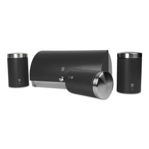 Cutie paine cu recipiente Anthracite Berlinger Haus BH 6738