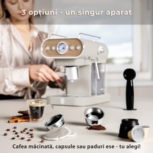 Espressor 3 in 1 Sahara Nordic Berlinger Haus BH/9854, bej - Img 8
