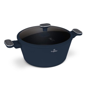 Oala cu capac Berlinger Haus Deep Sea BH 8378, 28 cm, antiaderentă