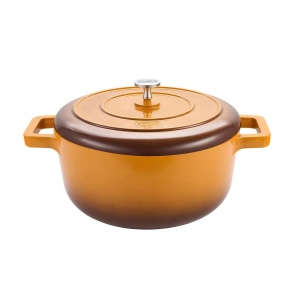Semioala Aluminiu Turnat + Capac 26x12.5 Cm, 5.8l, Nicolai Tand, Origini, Cooking By Heinner HR-BJK-C26