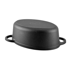 Oala fonta pura cu capac tip roaster 2 in 1, 32x22 cm Perfect Home 17811 - Img 7