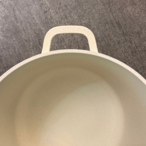 Oală înaltă marmorată cu capac 28 cm, 10,2 L – Royalty Line AD28MG, crem, antiaderentă, compatibilă inducție - Img 6