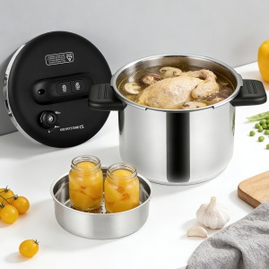 Oala sub presiune CSK, Carl Schmidt Sohn, 6 l, inox, negru 101152 - Img 3