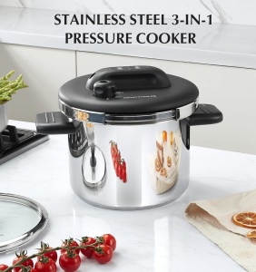 Oala sub presiune CSK, Carl Schmidt Sohn, 6 l, inox, negru 101152 - Img 13