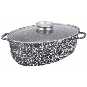 Oala tip roaster cu capac Klausberg KB7366, compatibila cu plita cu inductie - Img 1