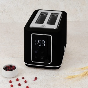 Prăjitor de pâine digital cu afișaj LED, 7 niveluri – Berlinger Haus Matte Black BH 9660, negru mat, funcții Defrost și Reheat - Img 12