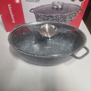 RESIGILAT R2 - Oala tip roaster cu capac Klausberg KB7366, compatibila cu plita cu inductie - Img 2