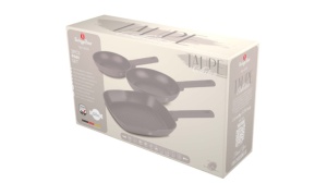 Set 3 Tigai antiaderente Taupe Collection Berlinger Haus BH 8109